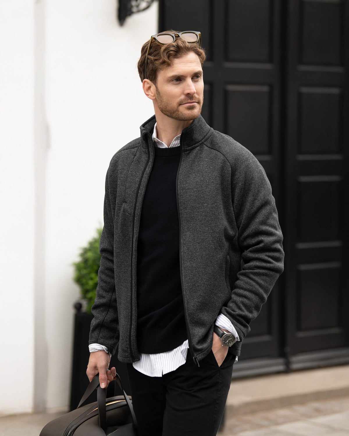 Montana Men Dark Grey Melange SS25 Modelimage