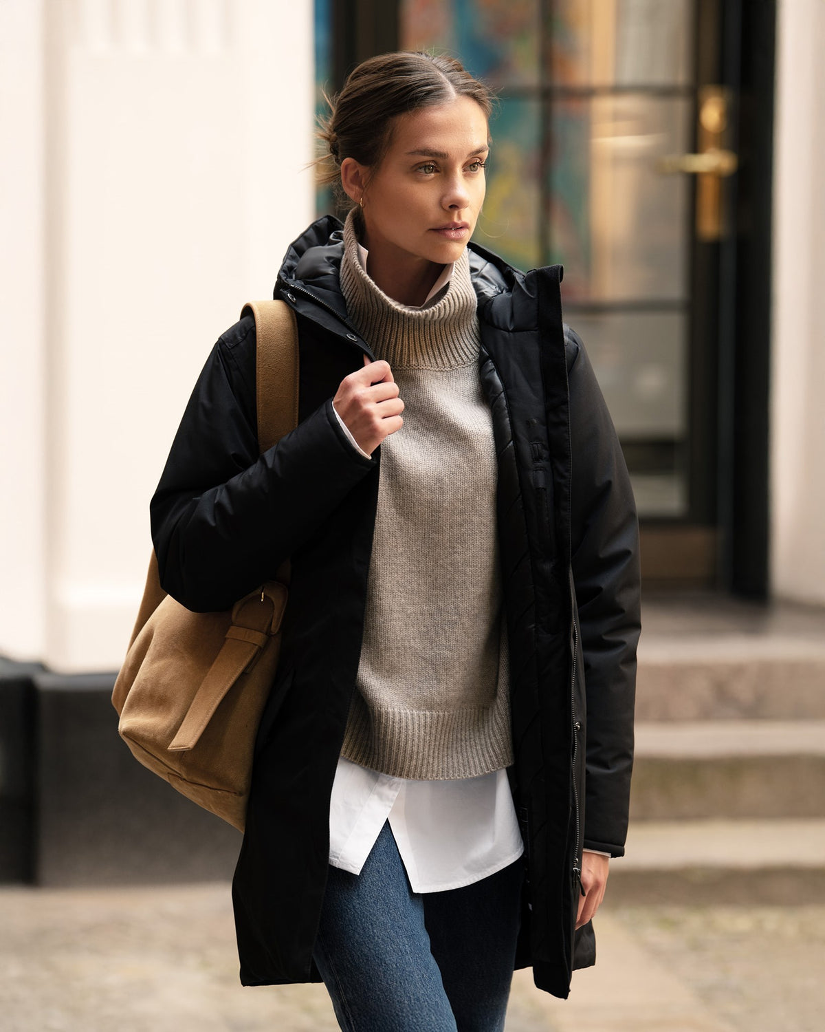 Northdale Women Black AW24 Modelimage