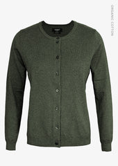 Brighton Cardigan Women - Olive Melange