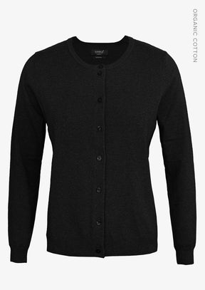AW25 NEWS 0003 Brighton Cardigan Women Black Front