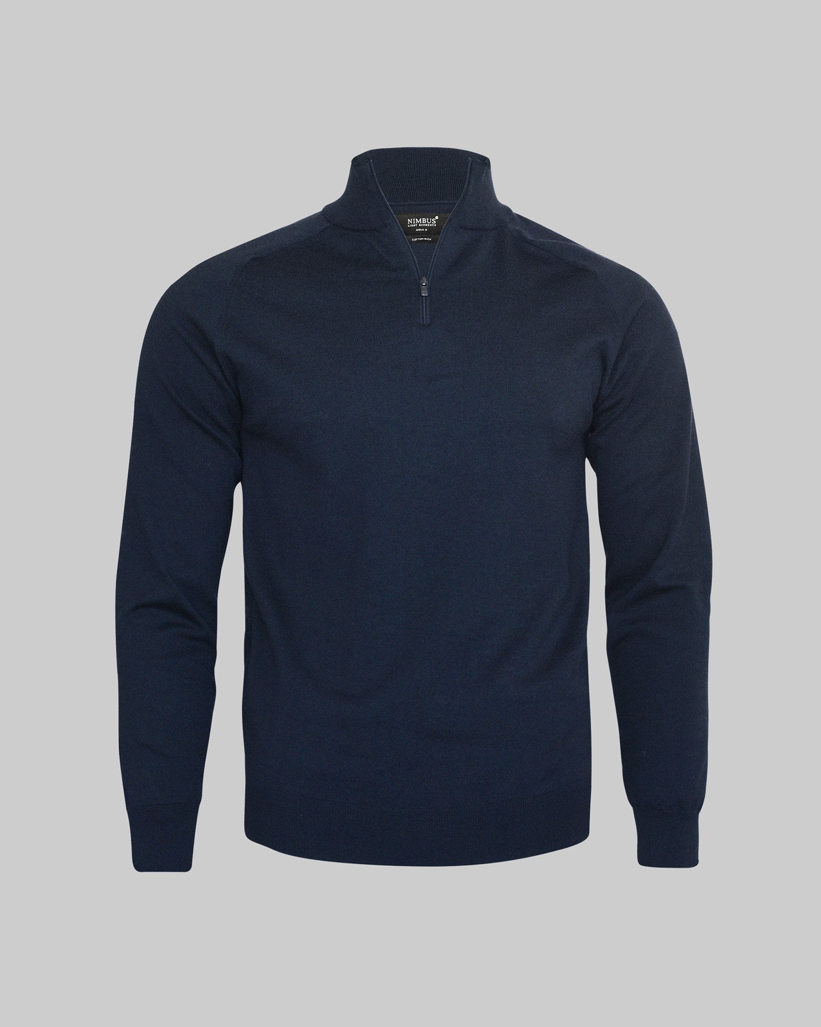 Brighton 1 4 Zip Men Navy Front