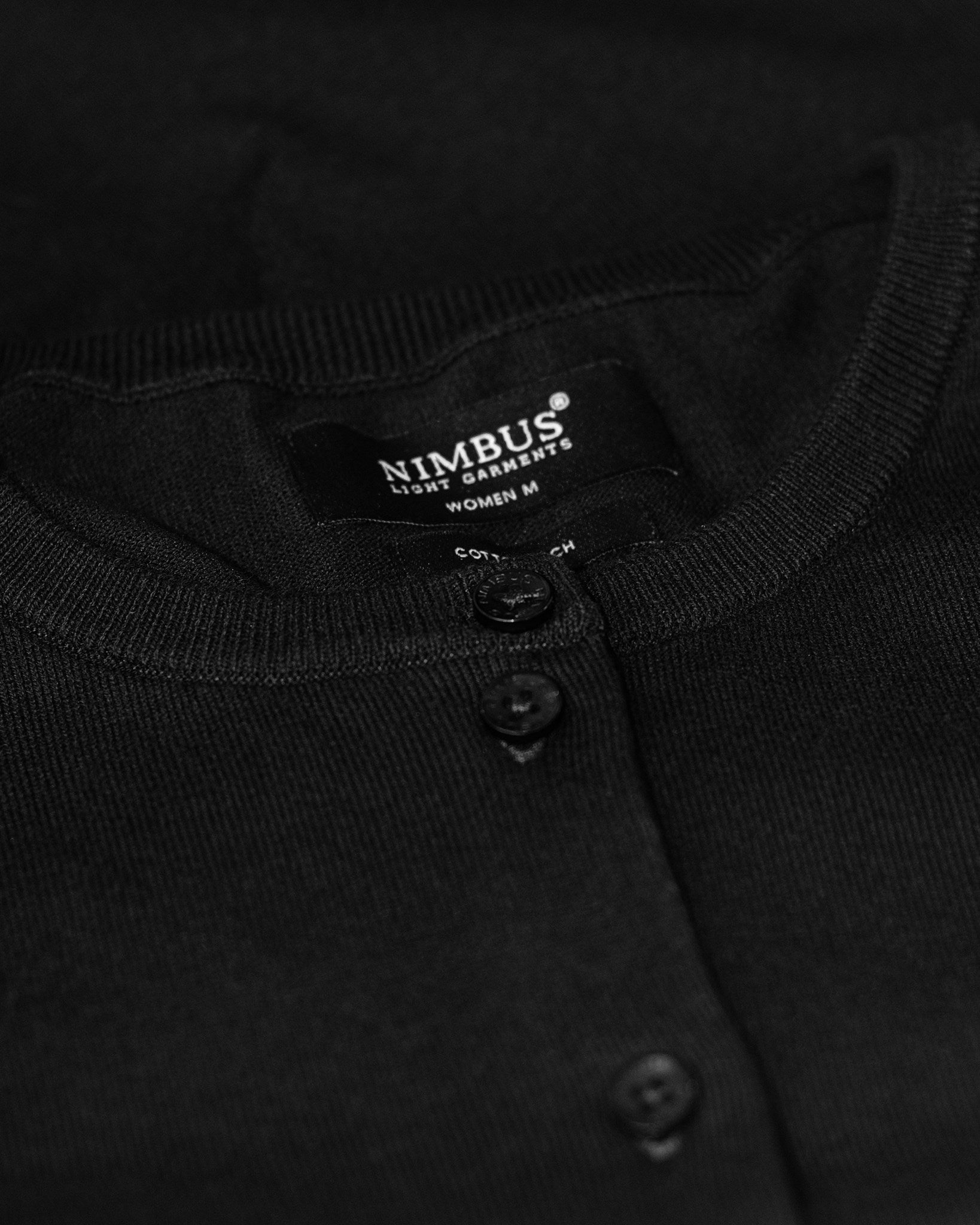 Brighton Cardigan Women Black Closeup 1