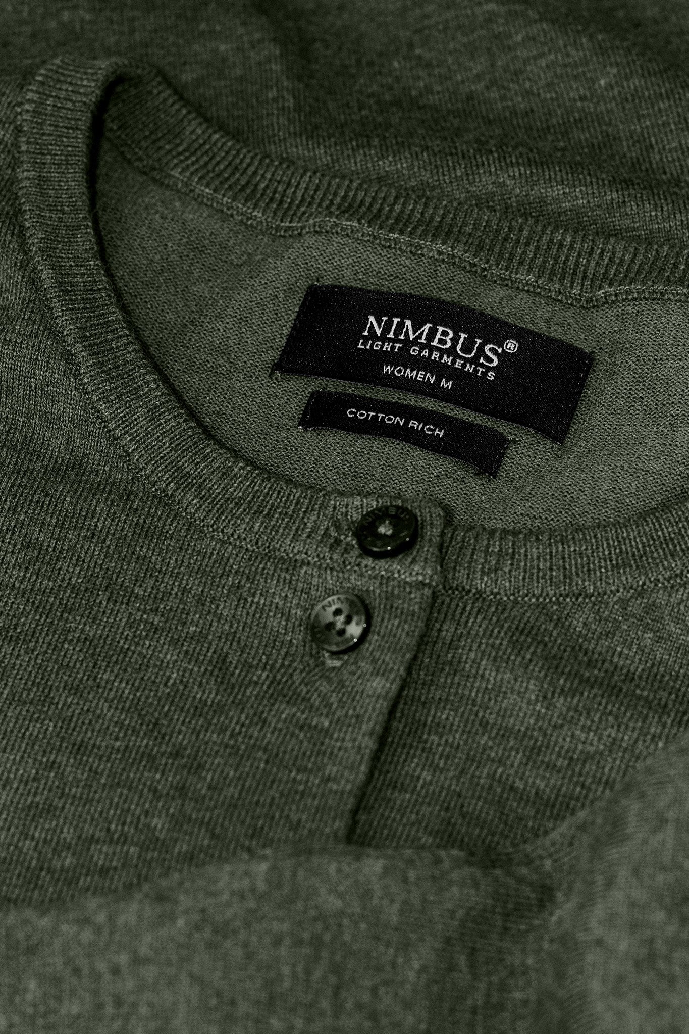 Brighton Cardigan Women Olive Melange Closeup 1