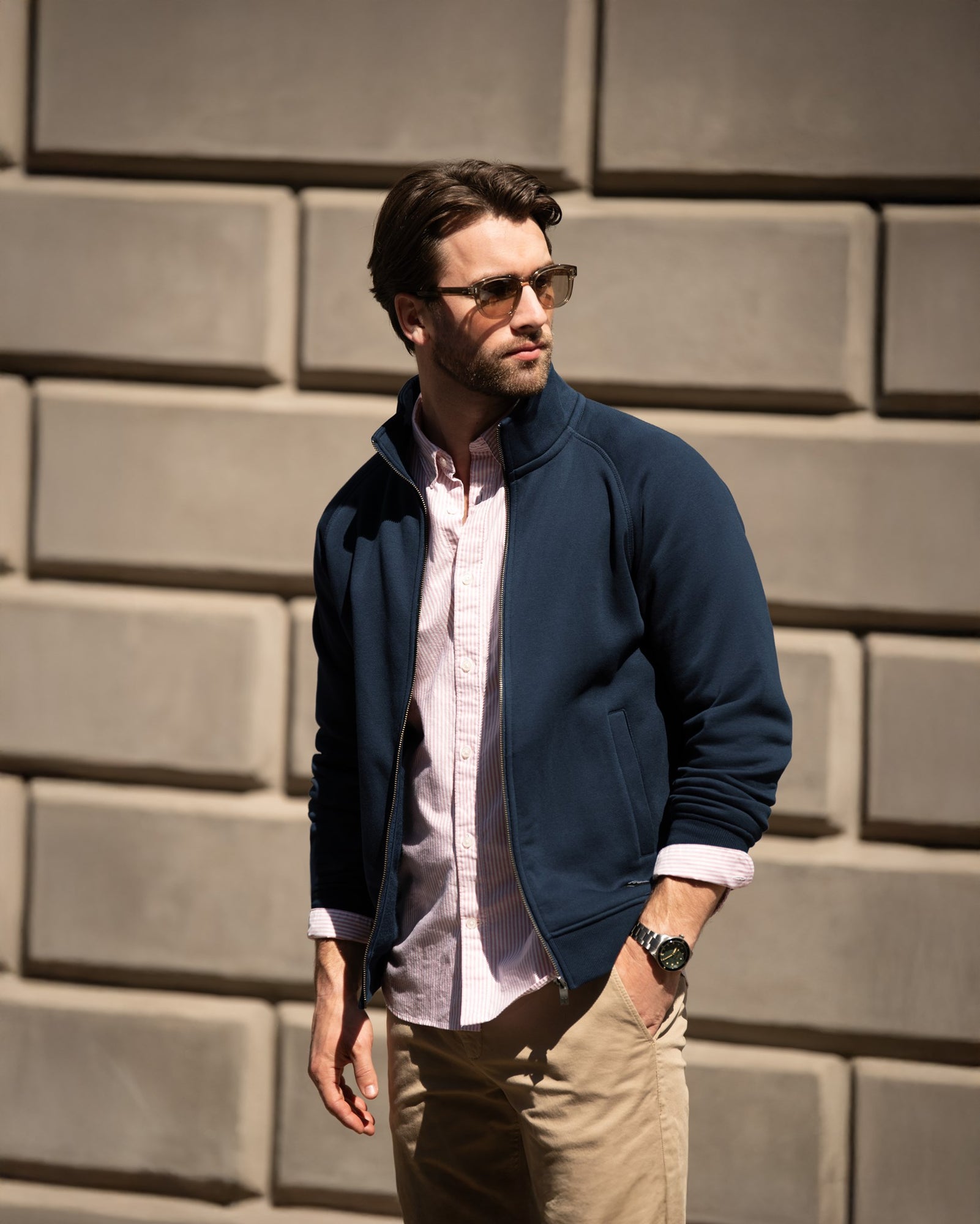 Cambridge Men Grey Melange Back
