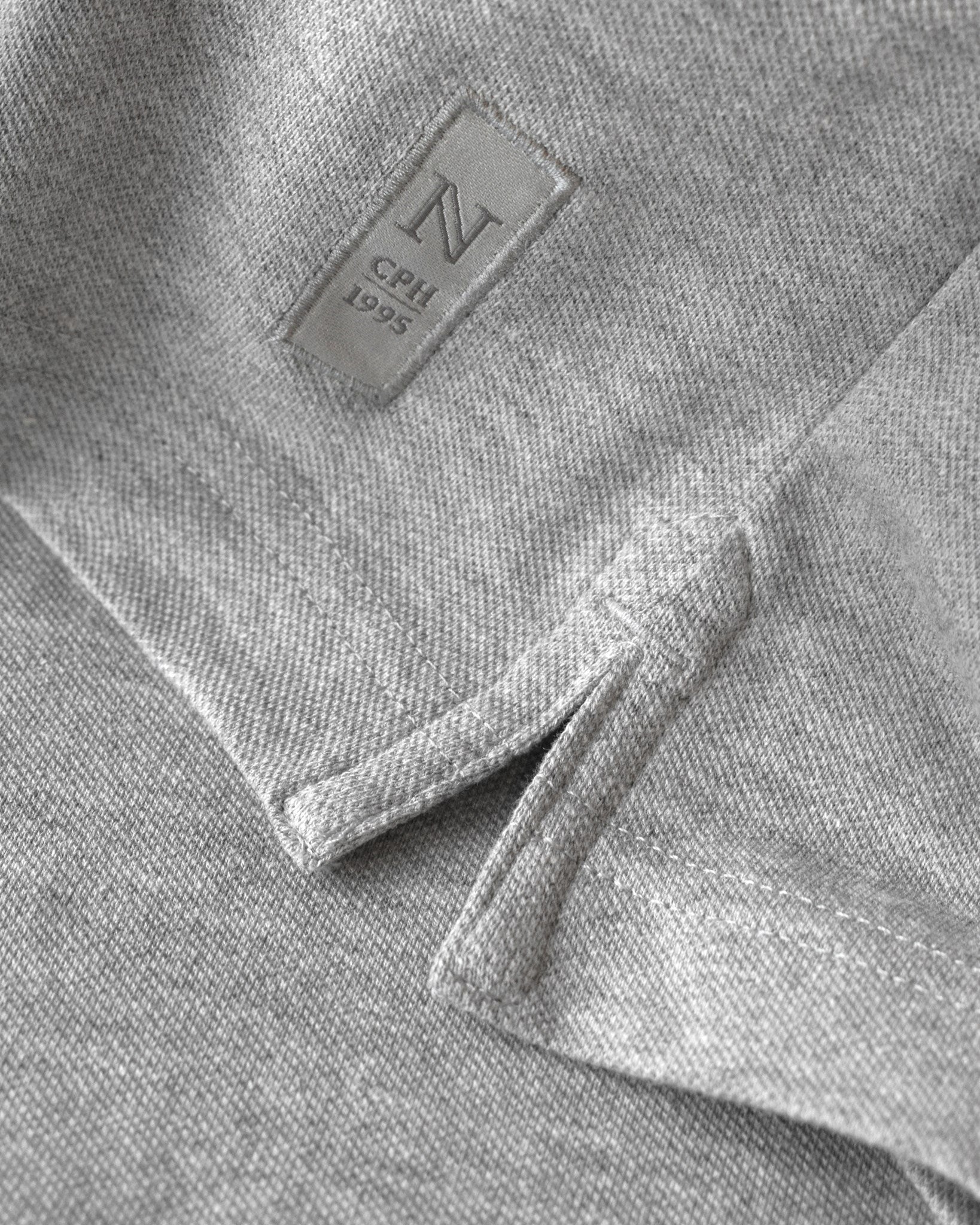 Harvard Classic Men Grey Melange Closeup 2