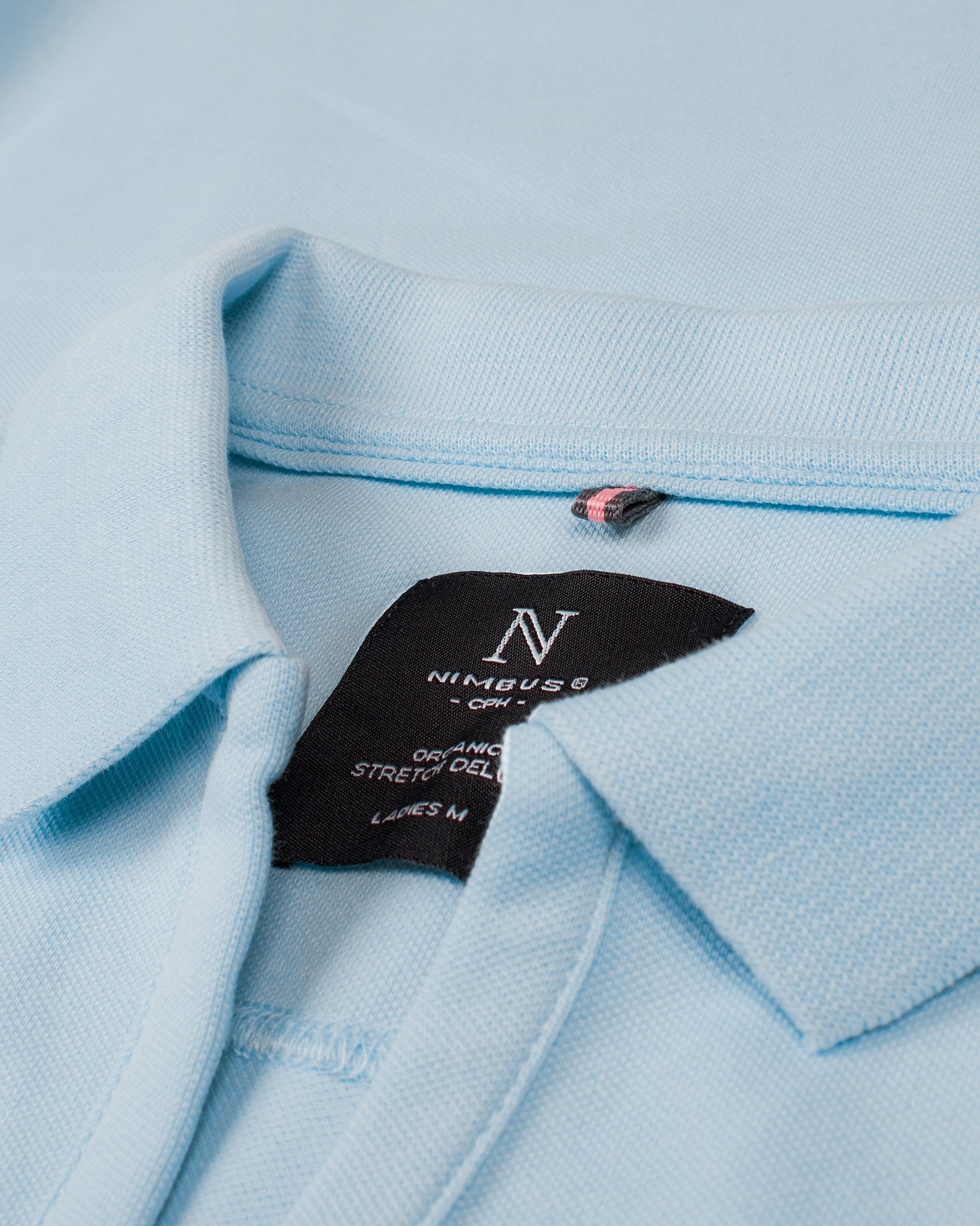 Harvard V Neck Women Sky Blue Closeup 3