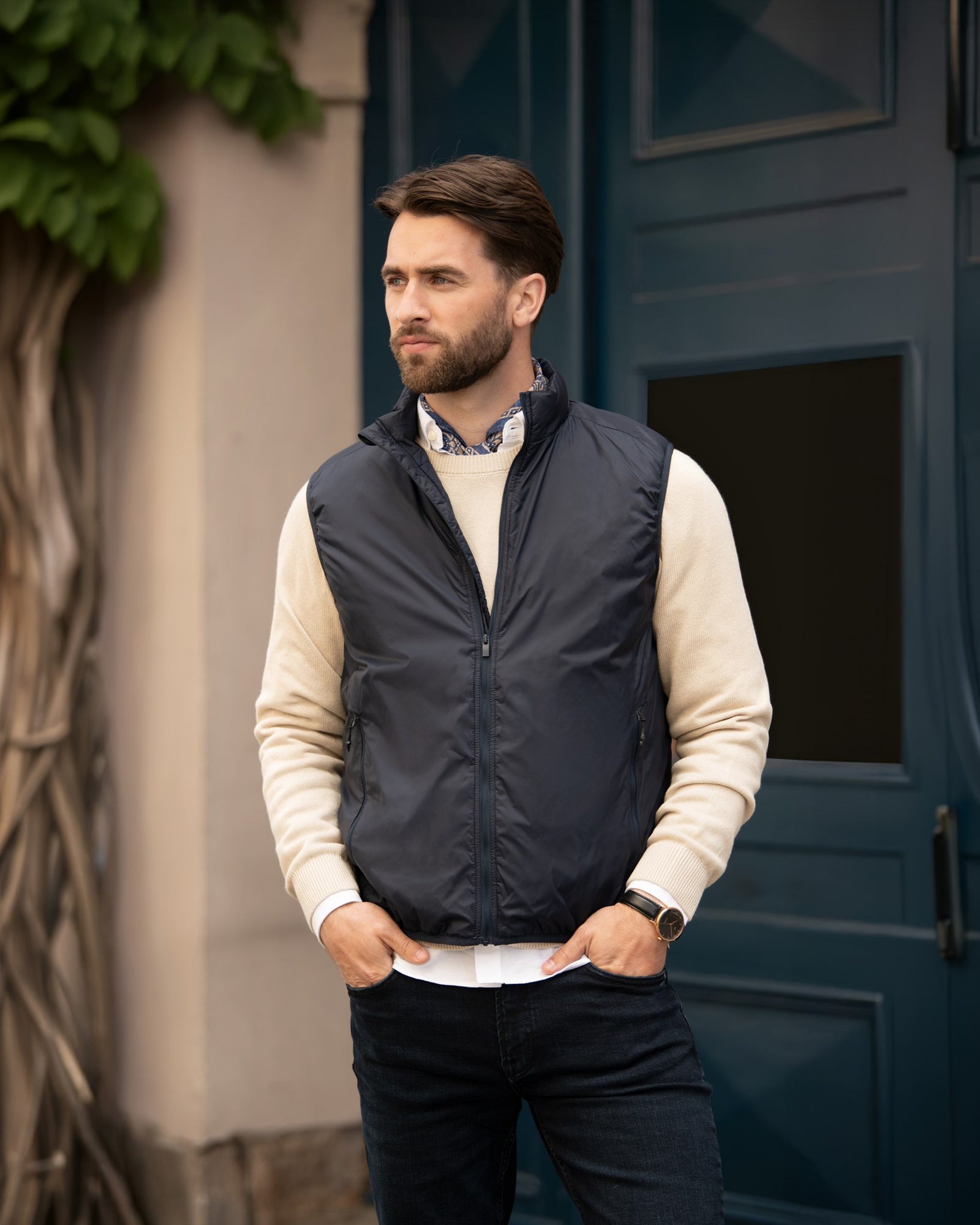 Jasper Unisex Men Black Back
