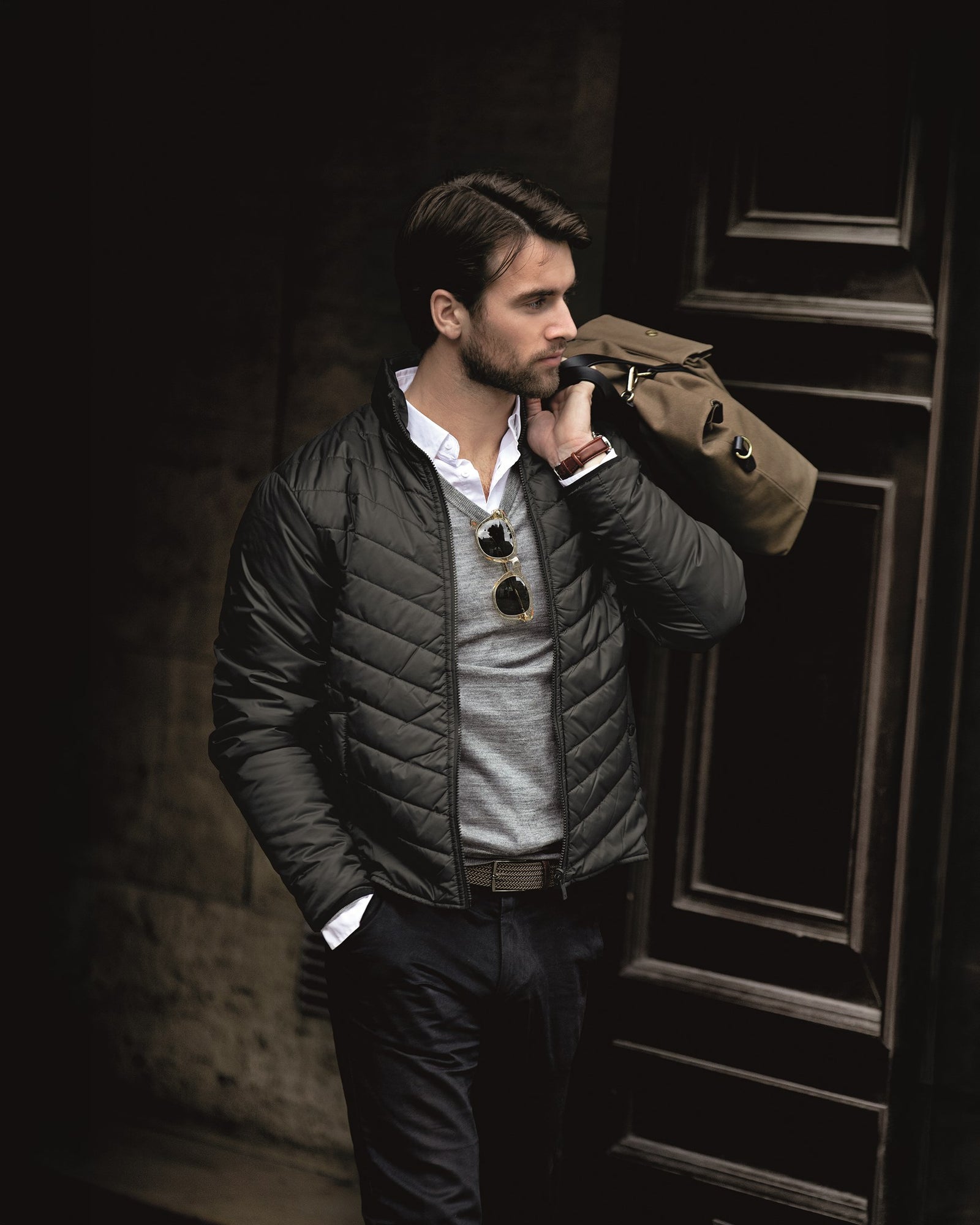 Kendrick Men Charcoal Back