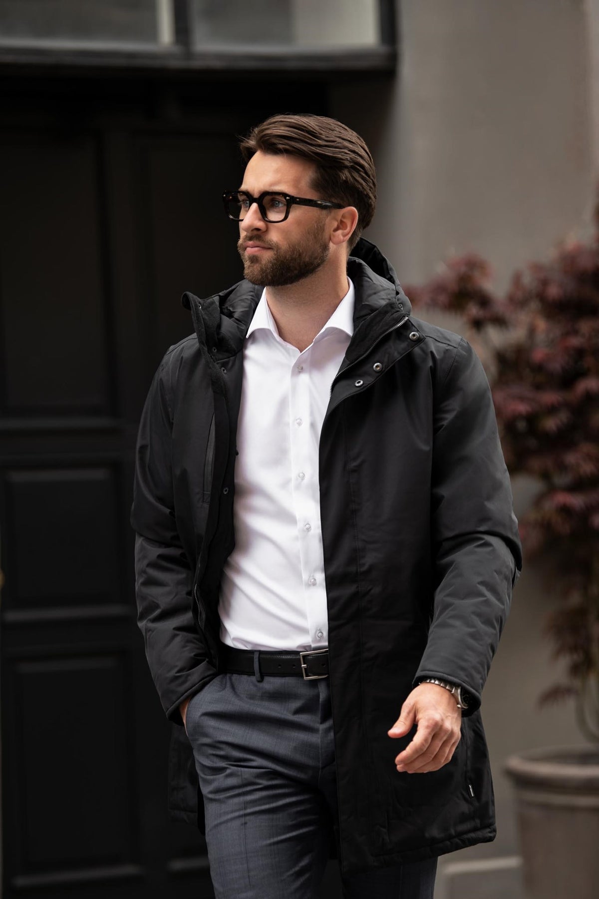 Mapleton Men Black AW25 Modelimage