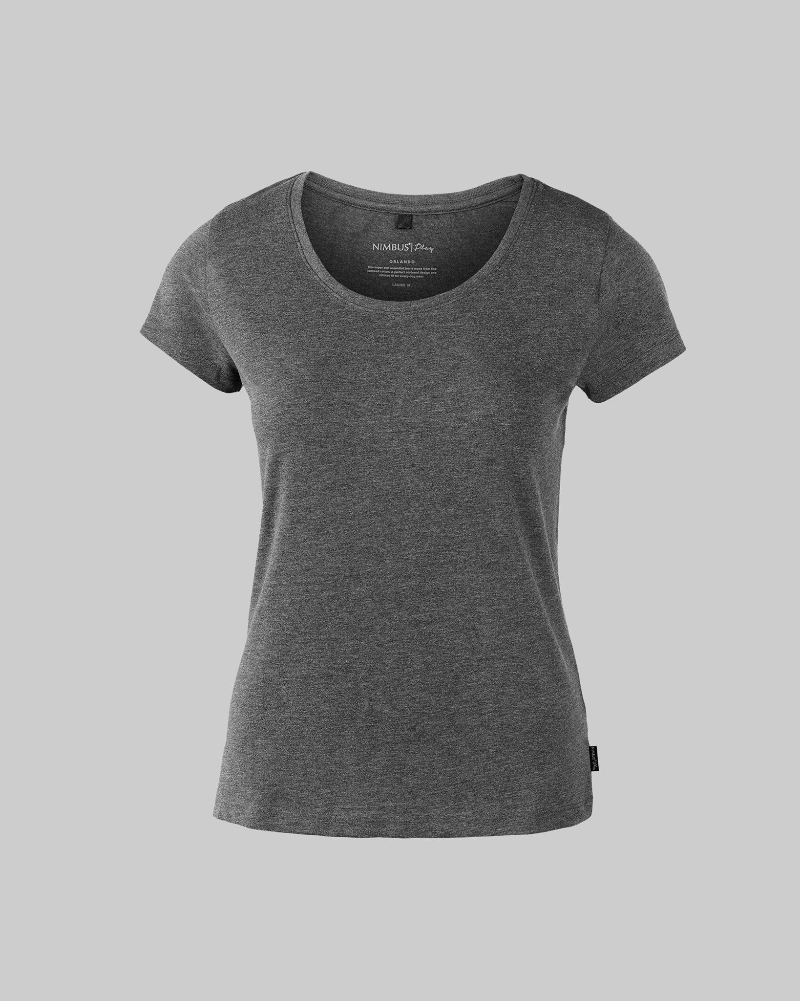 Orlando Woman Black Melange Front