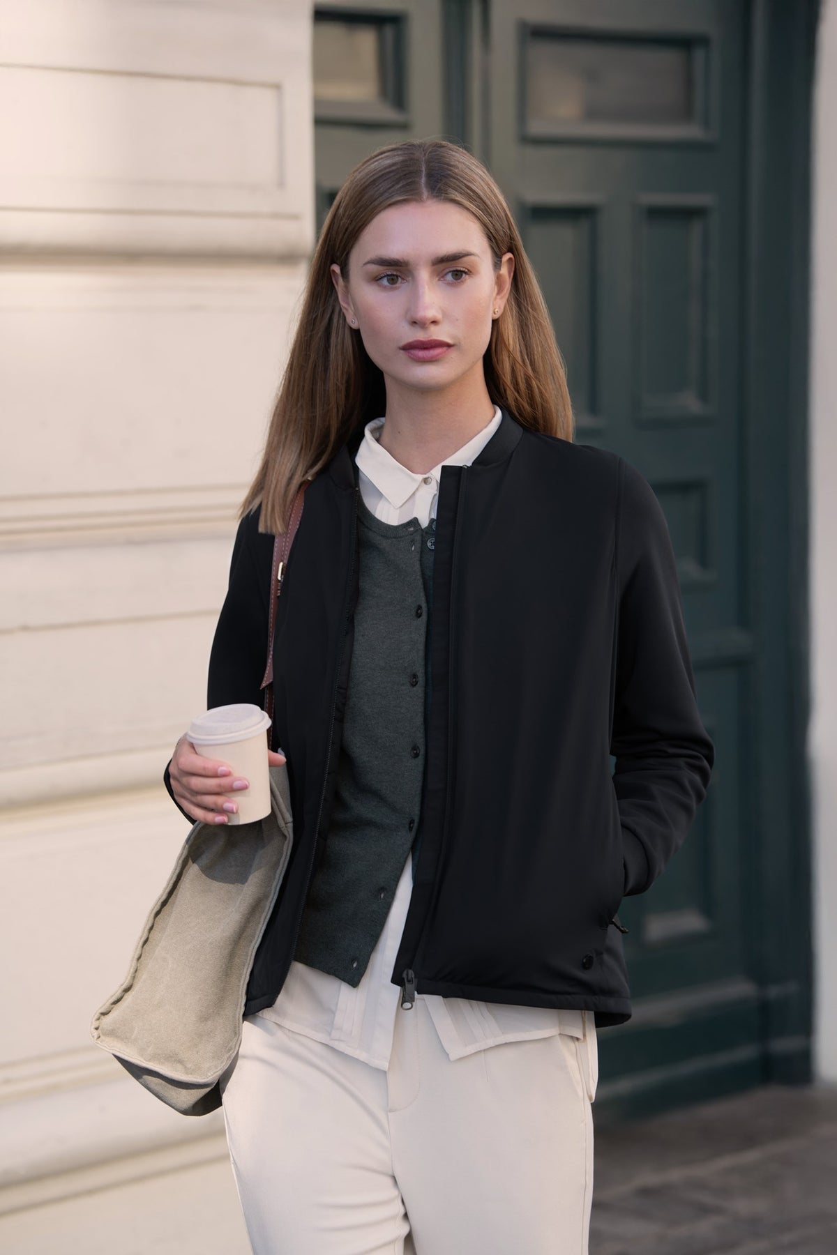 Westlake Women Black SS26 Modelimage