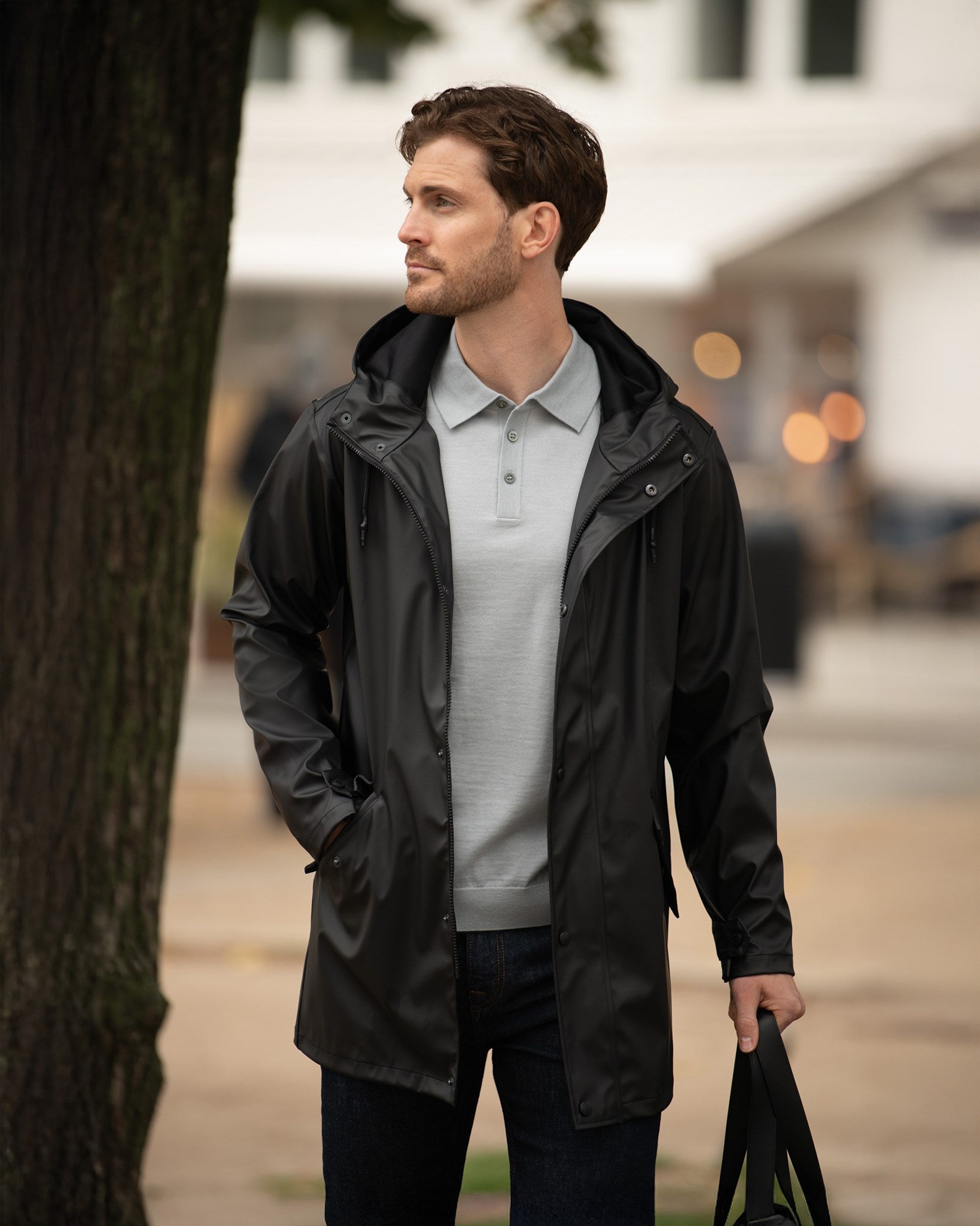 York Men Black SS25 Modelimage